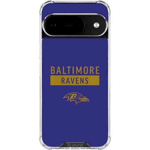 NFL Baltimore Ravens Purple Performance Series Google Pixel 10 Clear Case